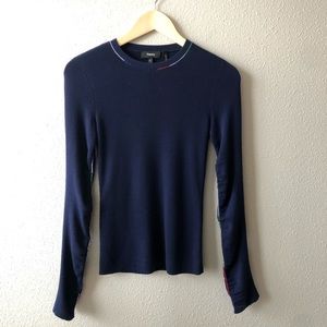 Theory Navy Knit Sweater Sz Small